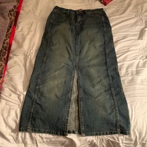 Maxi Jean Skirt